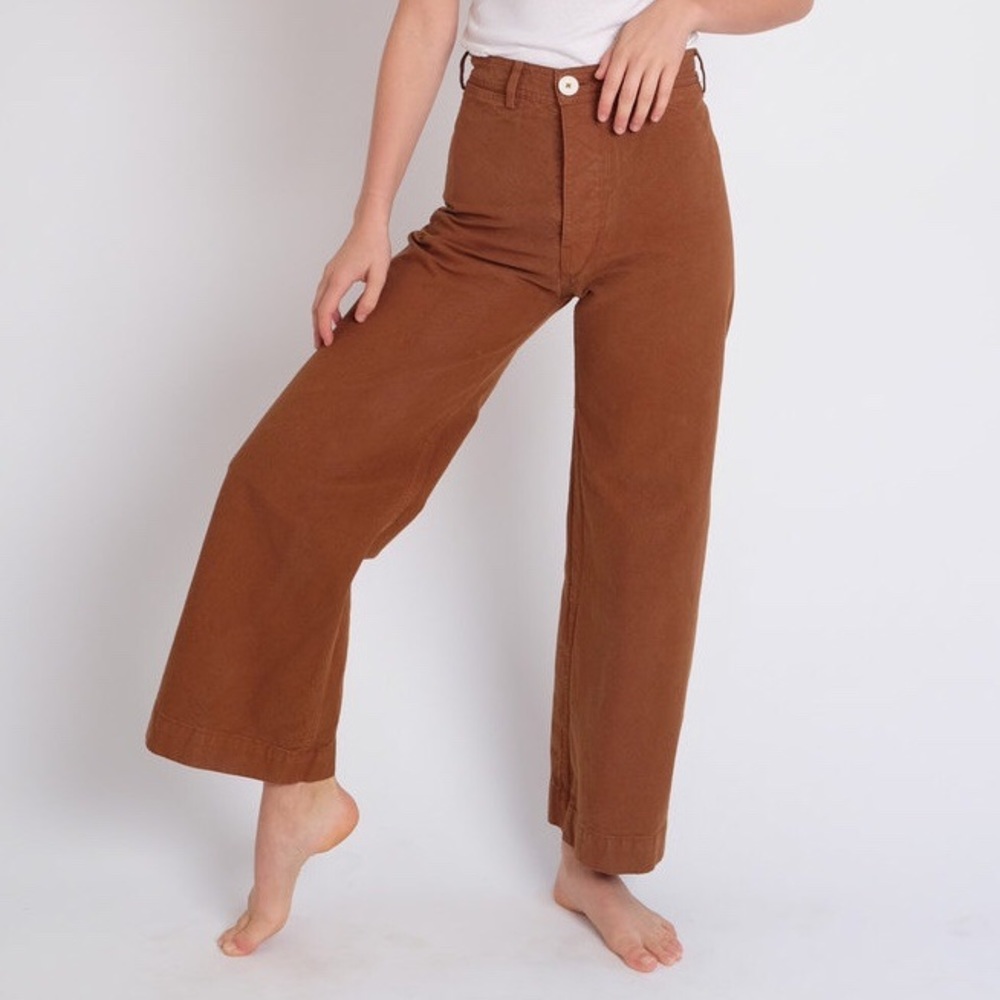 Jesse Kamm Dupes FP Wide Leg Sailor Pants NWOT